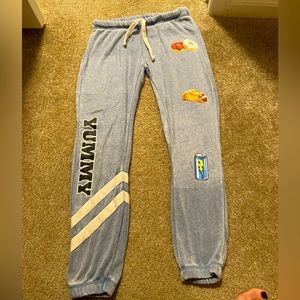 Vintage Havana Girls Sweatpants Size M 10 12 Light Blue